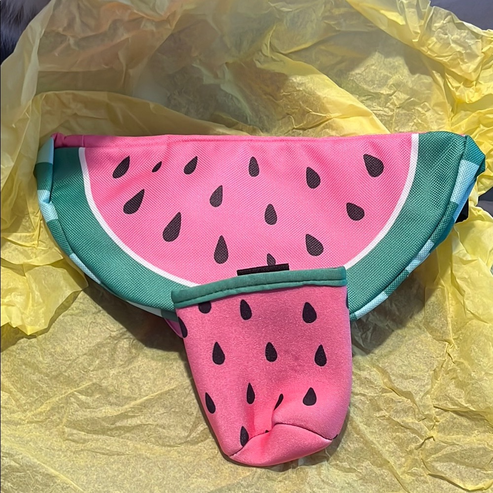 Watermelon waist bag & koozie